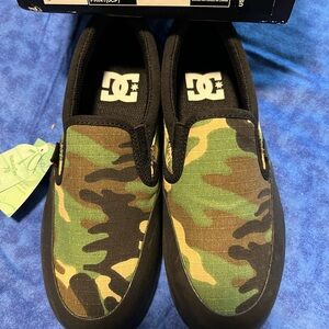 DC Kids Camouflage Slip-On Sneakers